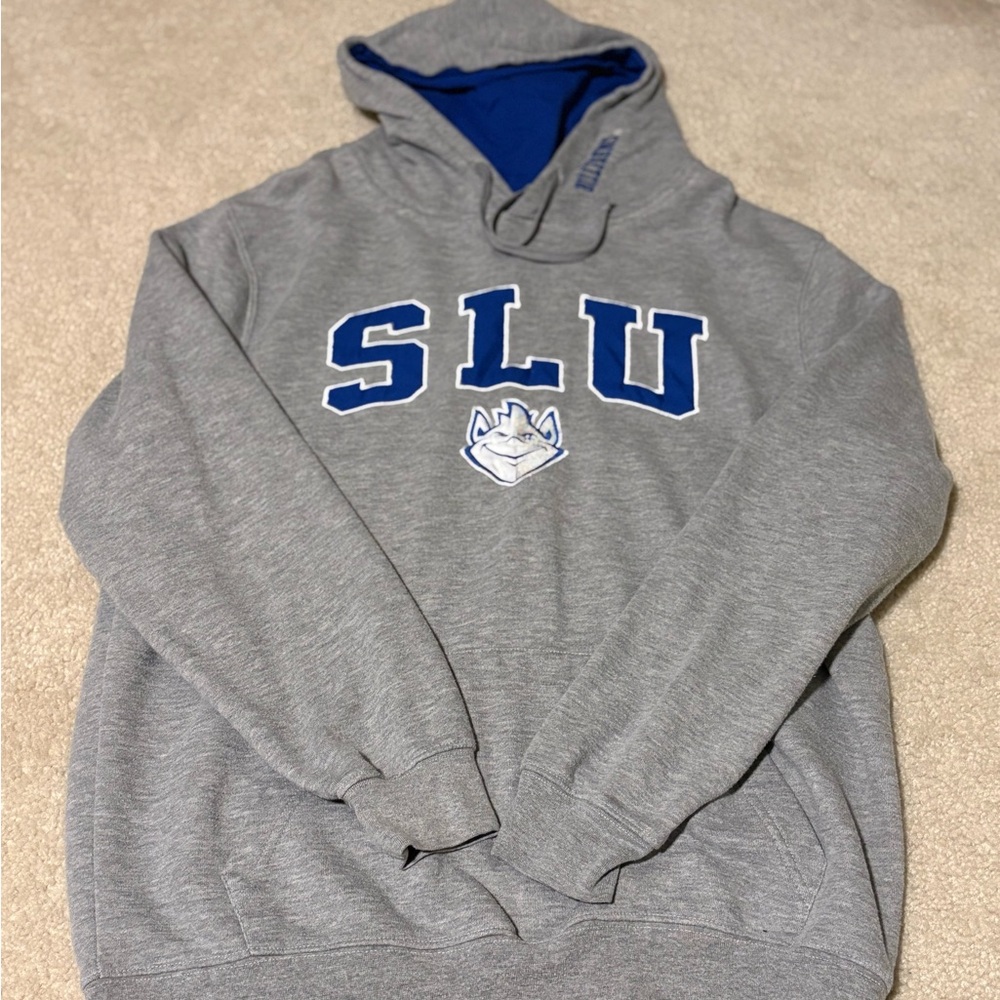 Gray SLU Men's Hoodie